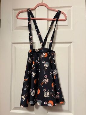 Hot Topic Black Suspender Skirt with Haikyu